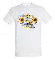 Футболка Sol's с рисунком "Pray for Ukraine Подсолнечник" р.XXXL white