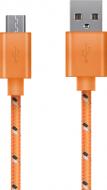 Кабель Luxe Cube 1 м оранжевый (TEXTILE USB MICRO TO USB ORANG)