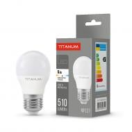 Лампа світлодіодна TITANUM 6 Вт G45 матова E27 220 В 4100 К 25000