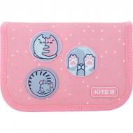 Пенал школьный Hugs&Kittens К22-622-9 KITE розовый