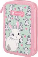 Пенал школьный AC2 Lovely bunny ASTRABAG розовый с рисунком