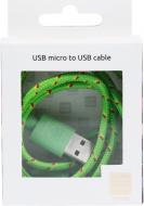 Кабель Luxe Cube 1 м зелений (TEXTILE USB MICRO TO USB GREEN)