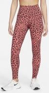 Лосины Nike W NK ONE DF HR TGHT LEOPARD DM7274-611 р.M розовый