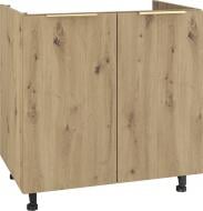 Тумба нижняя под мойку Нм 80х82х54,5 МС Тея дуб артизан/дуб артизан Грейд