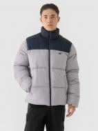 Пуховик чоловічий зимовий 4F DOWN JACKET M485 4FWAW24TDJAM485-25S р.L сірий