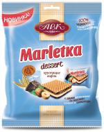 Вафли АВК Marletka Dessert со вкусом сливок и шоколада 155 г 4823085701466