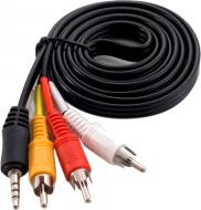 Кабель мультимедійний EXTRADIGITAL 3.5 jack – 3RCA 1,5 м чорний (KBV1731)