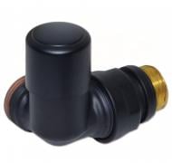 Кран радіаторний Carlo Poletti First 1/2" х 24-19 DX black matte V174211EFS9005ODX