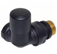 Кран радиаторный Carlo Poletti First 1/2" DX black matte V174410EFS9005ODX