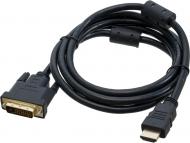 Кабель мультимедійний Patron DVI – DVI 1,8 м чорний (CAB-PN-DVI-DVI-18F) 24+1pin