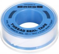 Стрічка-фум 12m x 12mm x 0,1mm x 0.7 g/cm3 (white tape)-PS Стрічка-фум 12m x 12mm x 0,1mm x 0.7 g/cm3 (white tape)-PS
