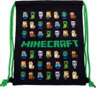 Сумка для взуття Minecraft чорний із зеленим 44х33 см