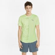 Футболка Puma RUN Graphic SS Tee M 52140237 р.S желтый