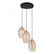 Подвес TK Lighting Sebo 250 мм 3PL-4634 3x15 Вт E27 янтарный