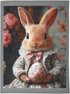 Полотенце пасхальное ПАСХА Королевский зайчик 40x60 см Homeline разноцветный