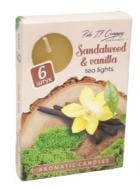 Свічка ароматична Pako-If чайна набір 6 шт. Сандалове дерево-ваніль