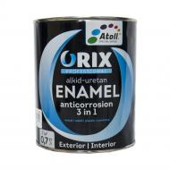 Емаль Atoll ORIX COLOR 3 в 1 RAL 6002 зелений глянець 0,7 л