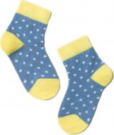 Шкарпетки дитячі для дівчаток Conte-Kids TIP-TOP 214 р.14 джинс-жовтий