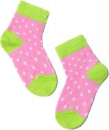 Носки детские для девочек Conte-Kids TIP-TOP 256 р.10 мальва-салатовый