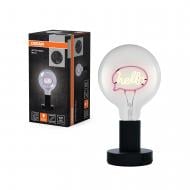 Настольная лампа Ledvance LETTER TABLE 1x1,2 Вт Е27 черный 1906 HELLO Настольная лампа Ledvance LETTER TABLE 1x1,2 Вт Е27 черный 1906 HELLO