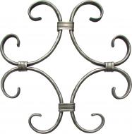 Орнамент кованый Виньетка 230x230 мм 12x6 мм (21/1)