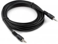 Кабель мультимедійний Vinga mini-jack 3,5 мм 5 м чорний (VCPDCJ35MM5BK)