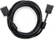 Кабель мультимедійний Vinga VGA 5 м чорний (VCPDCVGAMM5MBK)