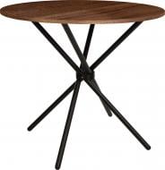 Стіл обідній Nowy Styl AQUA BLACK (18) D900х790 x790мм горіх тієполо/чорний