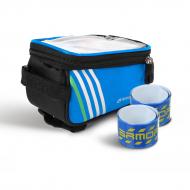 Сумка для велосипеда Armorstandart комплект Qlevo blue + светобраслеты blue 2 шт. (ARM61277)