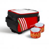 Сумка для велосипеда Armorstandart комплект Qlevo red + світлобраслети red 2 шт. (ARM61278)