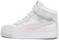 Кроссовки женские Puma CARINA STREET MID PUMA WHITE-FROSTY PINK 39233704 р.40,5 белые