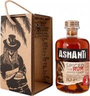 Напій ромовий Ashanti Spiced Rum 38% у коробці 0,5 л
