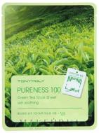 Маска для лица Tony Moly с зеленым чаем Pureness 100 Green Tea Mask Sheet 21 мл 1 шт.