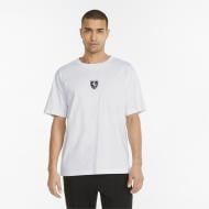 Футболка Puma Ferrari Race Statement Tee 53371606 р.2XL белый