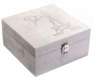 Скринька Ейфель сірий 20x20x10