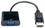 Переходник Atcom DisplayPort – VGA 0,15 м черный (16851)