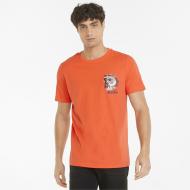 Футболка Puma PL Graphic Tee 53378504 р.M оранжевый