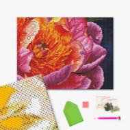 Алмазная мозаика Красочный пион 30х40 см Brushme