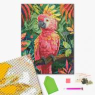 Алмазная мозаика Розовый попугай 30х40 см Brushme