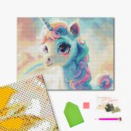 Алмазная мозаика Цветной единорог 30х40 см Brushme Алмазная мозаика Цветной единорог 30х40 см Brushme