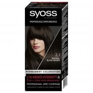 Фарба для волосся SYOSS Permanent Coloration 2-1 Насичений Чорно-Каштановий 115 мл