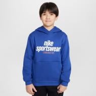 Джемпер Nike K NSW CLUB FLC HDY FMLY -PD HM6874-480 р.XL голубой