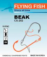 Крючок Flying Fish CS-202(10) №10 10 шт. рыболовный BEAK Ring BN