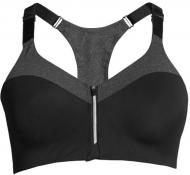 Бра Casall Front Zip Sports Bra Bra B-cup 19984921 р.32 C серый