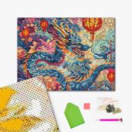 Алмазная мозаика Цветущий дракон 30х40 см Brushme