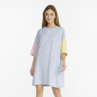 Платье Puma Classics Block Tee Dress 53460721 р.S голубой с розовым