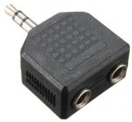 Переходник Vinga 3,5 мм M – 2x3,5 мм F черный (3.5ST02)