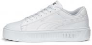 Кеди Puma SMASH PLATFORM V3 PUMA WHITE-PUMA SILVER 39075801 р.37,5 білий