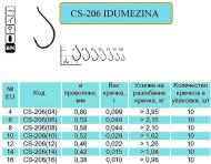 Гачок Flying Fish CS-206(10) №10 10 шт. рибальский IDUMEZINA Ring BN