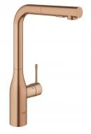 Смеситель для кухни Grohe Essence, длина излива — 204 мм, поворотный/вытяжной, 1 рычаг, матовый теплый 30270DL0 Смеситель для кухни Grohe Essence, длина излива — 204 мм, поворотный/вытяжной, 1 рычаг, матовый теплый 30270DL0